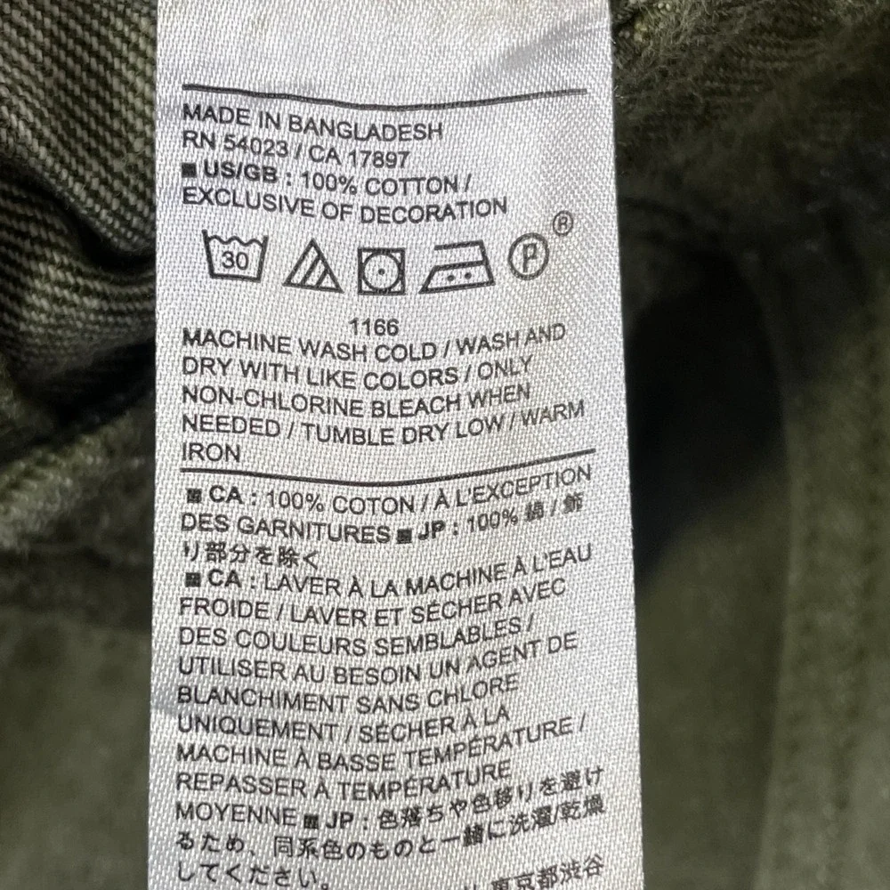 Banana Republic Surplus Cargo Pants Mens 36x30 Green Tapered Military Casual